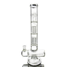 Large Glass Smoking Water Pipe Showerhead with Double Perc (ES-GB-404)